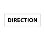 Panneau d'information bureau - Direction - 210 x 75 mm Vinyle souple autocollant Gris