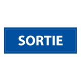 Panneau de sécurité - Signalisation Sortie - 210 x 75 mm PVC 2 mm