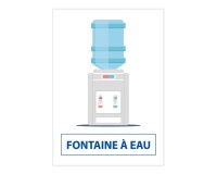 Signalétique d'information ERP - Pictogramme Fontaine à eau - Carré