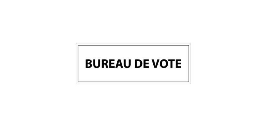 Signalétique d'information - Pictogramme Bureau de vote