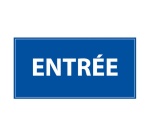 Panneau d'information - Entrée - 200 x 400 mm - Dibond