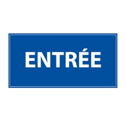 Panneau d'information - Entrée - 200 x 400 mm - Dibond