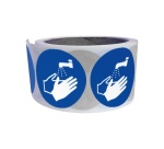 Rouleau de 250 pictos - Lavage mains obligatoire - M011 - ISO 7010 25 mm