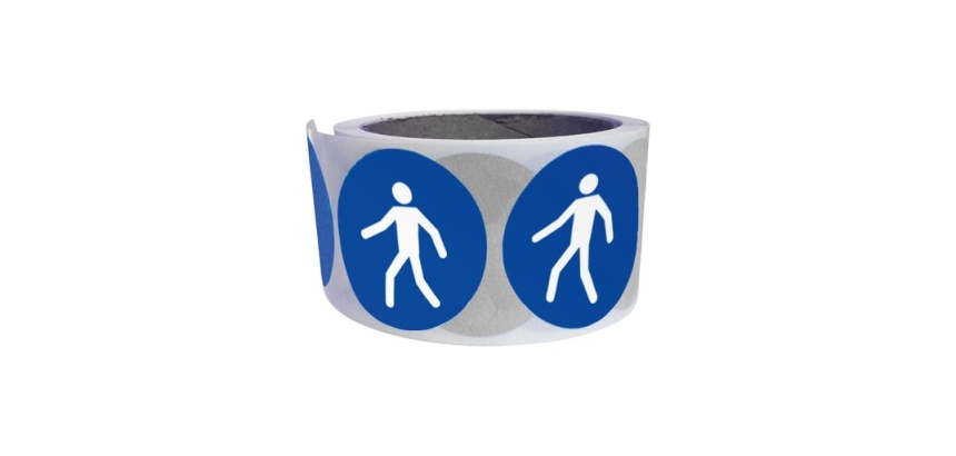 Rouleau de Pictos d'Obligation - Utiliser le passage - M024 25 mm