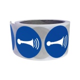 Rouleau de Pictos d'Obligation - Utiliser le Klaxon - M029 100 mm