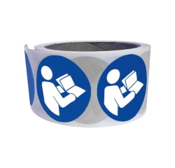 Rouleau de pictos M002 - Obligation consulter le manuel - ISO 7010 100 mm