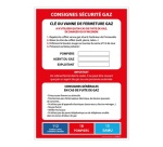 Poster de sécurité - Sécurité Gaz - 297x420 mm - Papier plastifié