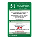 Poster - Consignes Espace d'Attente Sécurisé - A3 Plastifié