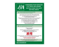 Poster - Consignes Espace d'Attente Sécurisé - A3 Plastifié