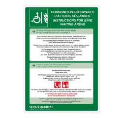 Poster - Consignes Espace d'Attente Sécurisé - A3 Plastifié