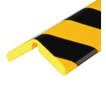 Butoir d'angle flexible jaune/noir - 1 m - Mousse PU