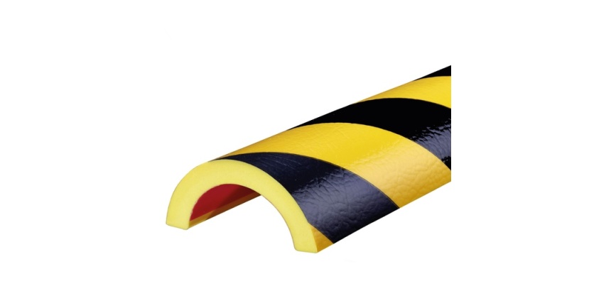 Butoir de protection – Mousse PU jaune/noir – Ultra souple 1 m
