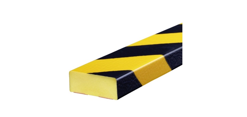 Butoir de protection plat adhésif – Profil D - Mousse polyuréthane