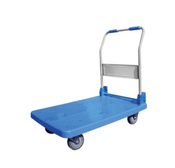 Chariot manutention pliable - 720 x 490 x 825 mm Acier Polypropylène