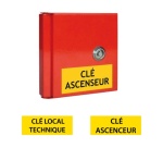 Boîte à clés - Porte pleine, clé triangle - 155x155 mm
