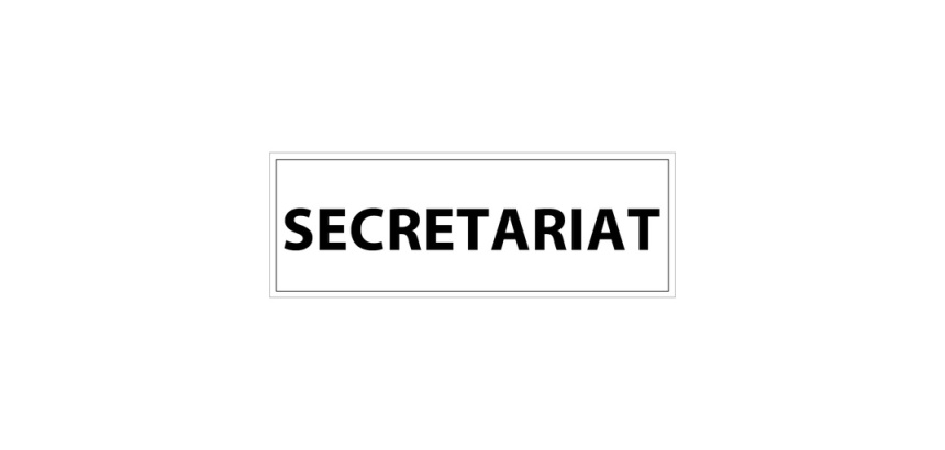 Signalétique d'information - Pictogramme Secrétariat - 210 x 75 mm