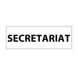 Signalisation d'information Secrétariat vinyle ou PVC 210 x 75 mm