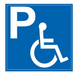 Panneau Parking PMR 500x500 mm en Aludibond Extérieur