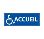 Signalétique information - ACCUEIL + symbole PMR