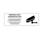 Panneau de protection - Immeuble sous Vidéoprotection - ISO 7010
