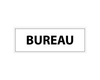 Signalétique d'information - Pictogramme Bureau - 210 x 75 mm PVC 2 mm Gris