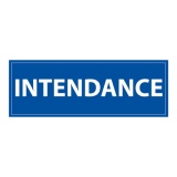 Panneau information - Pictogramme Intendance - 210 x 75mm PVC 2 mm