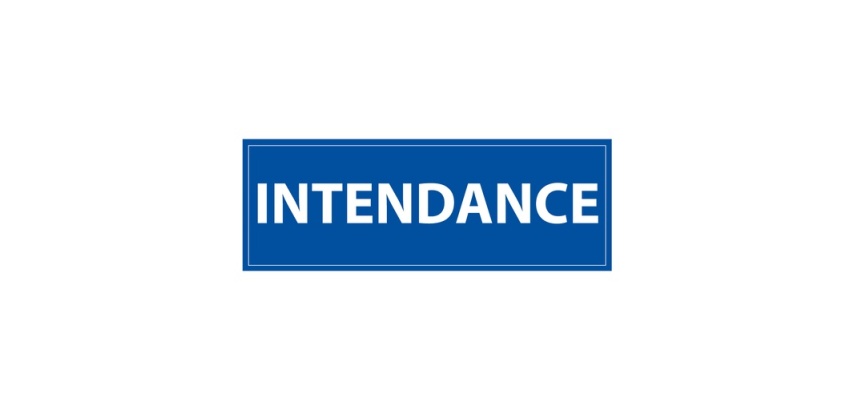Panneau information - Pictogramme Intendance - 210 x 75mm