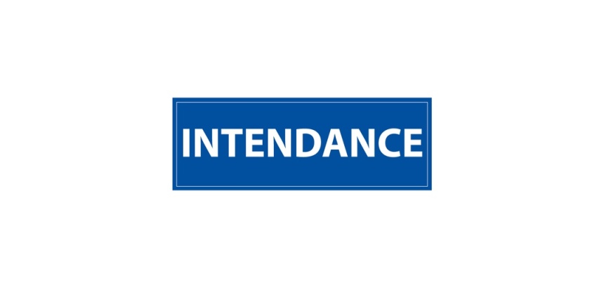 Panneau information - Pictogramme Intendance - 210 x 75mm