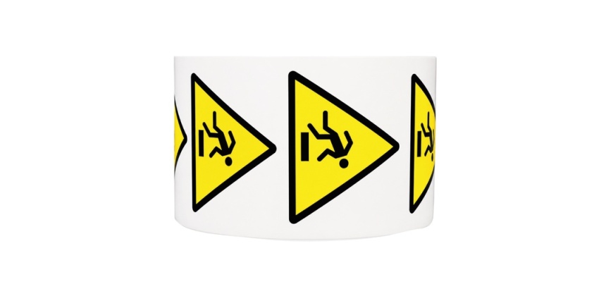 Rouleau pictos - Danger Trébuchement - W007 - ISO 7010 - 250 ex