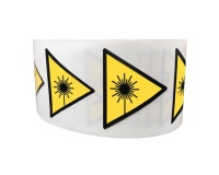Rouleau de Pictos de Danger - Rayonnement laser - W004 100 mm