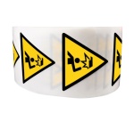 Rouleau de Pictos de Danger - Obstacle en hauteur - W020 25 mm