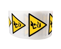 Rouleau de Pictos de Danger - Obstacle en hauteur - W020 100 mm