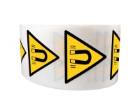 Rouleau de Pictos de Danger - Champ magnétique - W006 - ISO 7010 100 mm