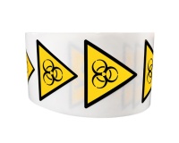 Rouleau de Pictos de Danger - Risque biologique - W009 100 mm