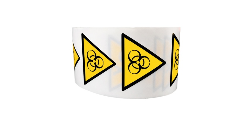 Rouleau de Pictos de Danger - Risque biologique - W009