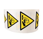 Rouleau de Pictos de Danger - Substance corrosive - W023