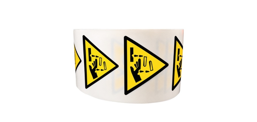 Rouleau de Pictos de Danger - Substance corrosive - W023