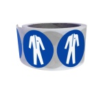 Rouleau de pictos - Vêtements protection obligatoire - M010