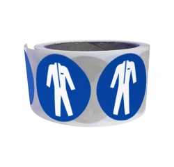 Rouleau de pictos - Vêtements protection obligatoire - M010 25 mm