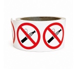 Rouleau de pictos - Interdiction de vapoter - P002 - ISO 7010