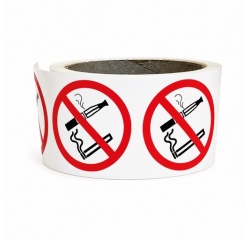 Rouleau de pictos - Interdiction fumer vapoter - P002 - ISO 7010