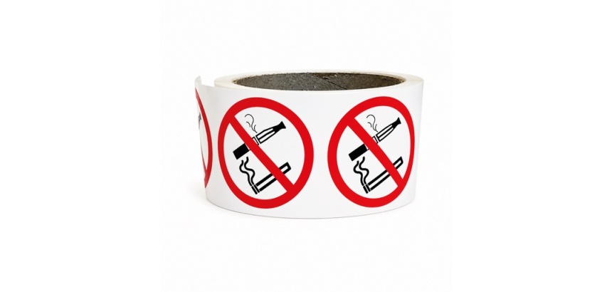 Rouleau de pictos - Interdiction fumer vapoter - P002 - ISO 7010