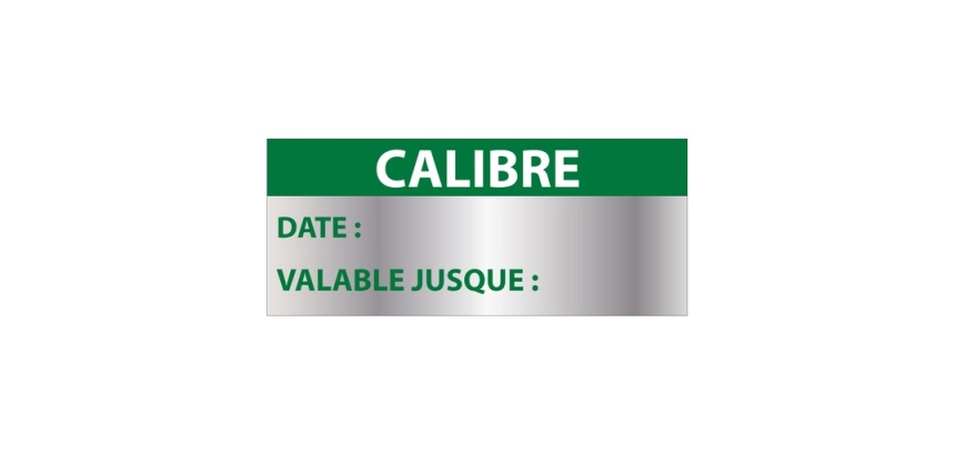 Étiquettes remplissables - Calibre - 38x16 mm - 350 ex