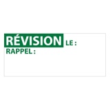 Étiquettes adhésives - Contrôle REVISION - 38x16 mm - 350 ex