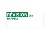 Étiquettes adhésives - Contrôle REVISION - 38x16 mm - 350 ex