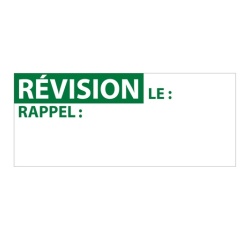 Étiquettes adhésives - Contrôle REVISION - 38x16 mm - 350 ex