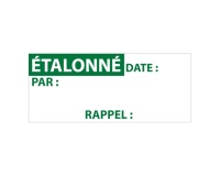 Étiquettes remplissables - ÉTALONNE - 38x16 mm - 350 ex