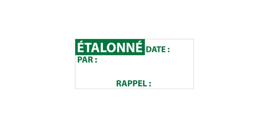 Étiquettes remplissables - ÉTALONNE - 38x16 mm - 350 ex