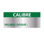 Étiquettes - Contrôle CALIBRE Alu 38x16mm - 350 unités