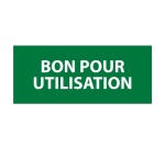 Étiquettes contrôle - Bon pour utilisation - 350 pièces